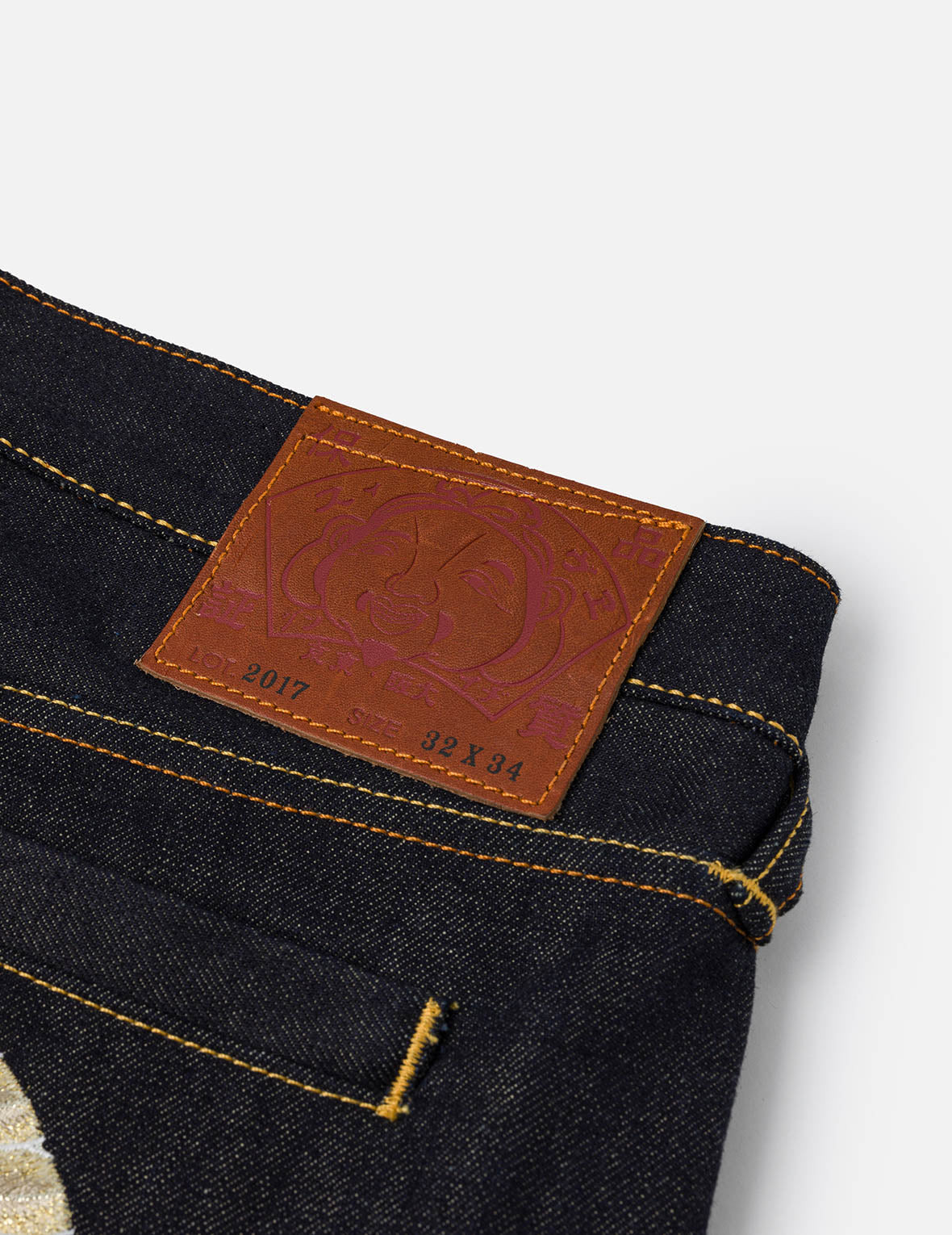 Grateful Crane Daicock Print Taper Jeans - 11