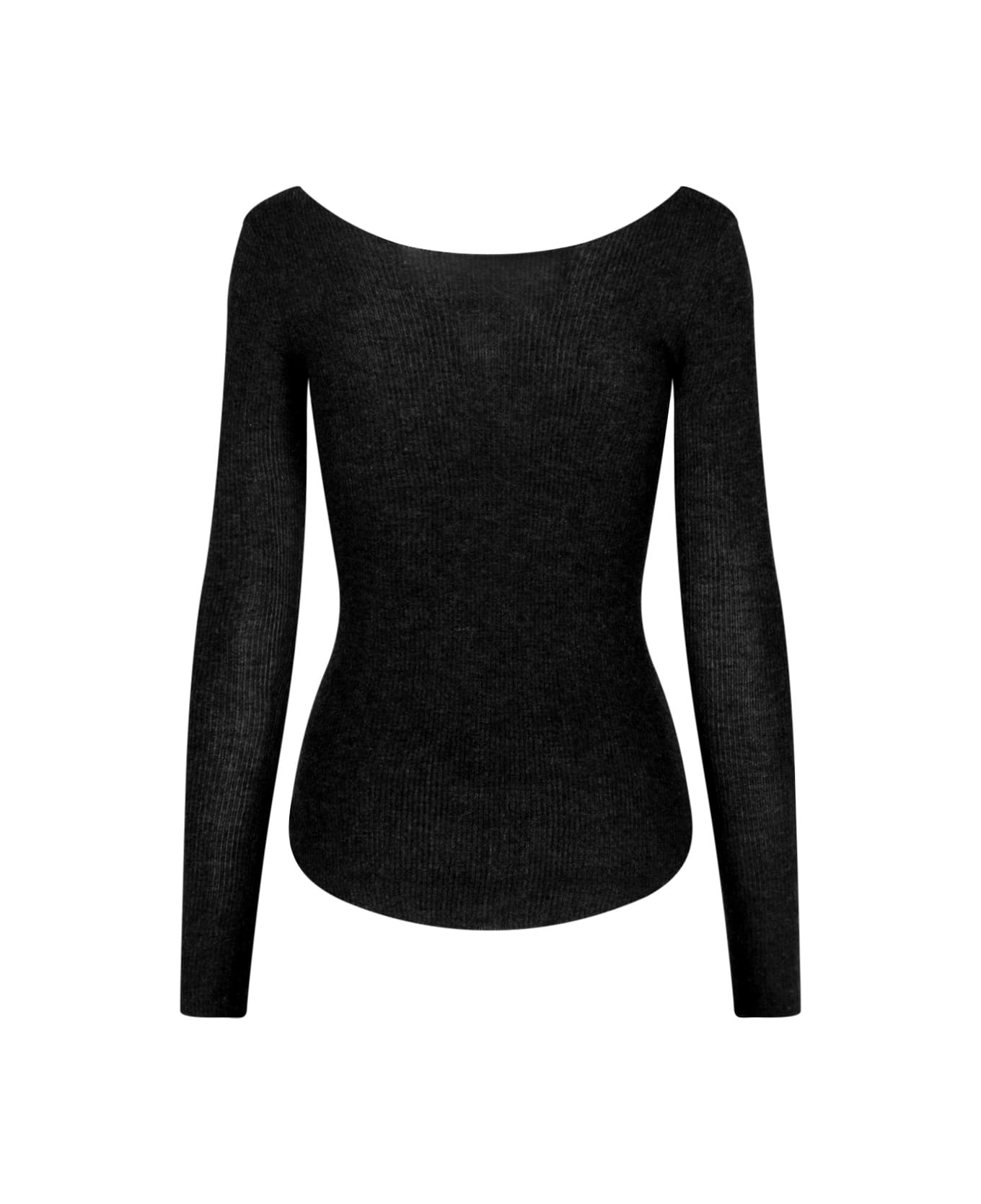 Cashmere And Silk Blend Sweater - 2