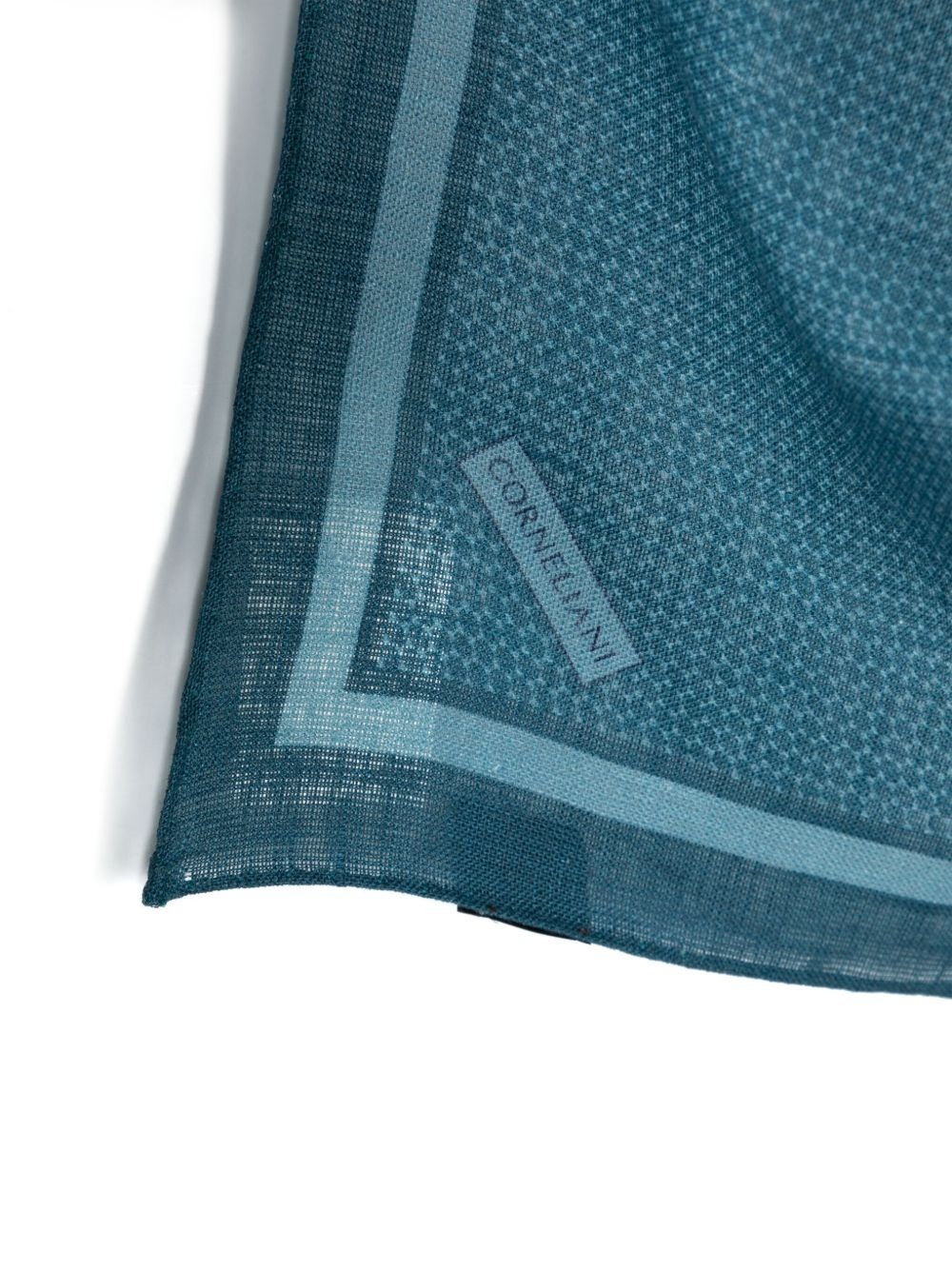 graphic-print linen handkerchief - 3