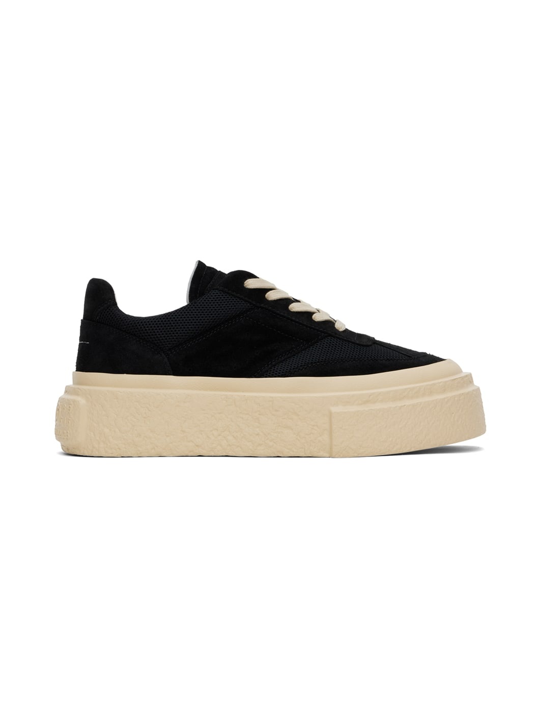 Black Gambetta Lace-Up Platform Sneakers - 1