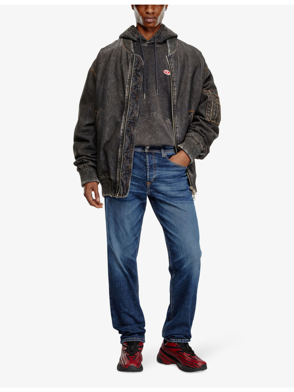 2023 D-Finitive brand-patch regular-fit stretch-denim jeans - 2