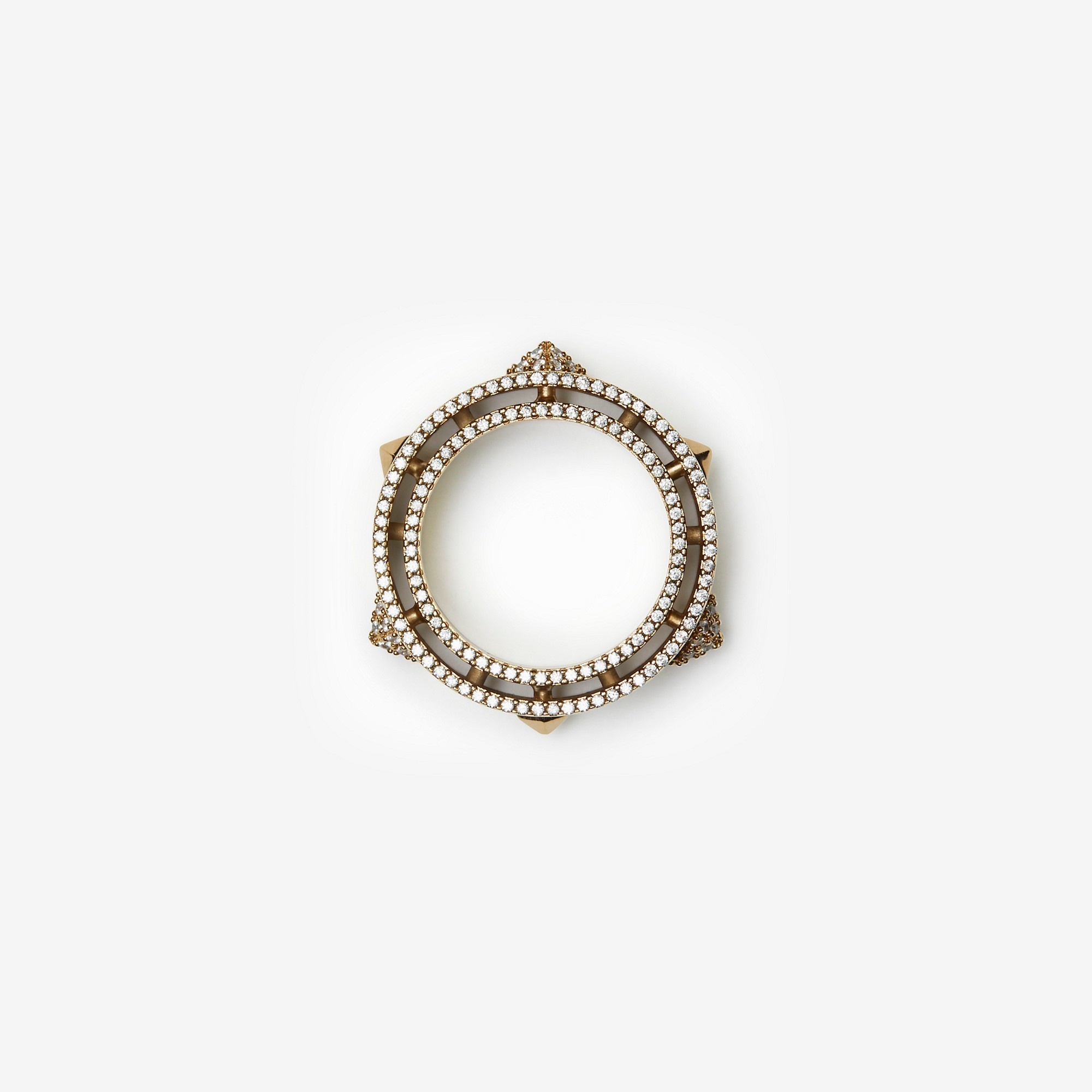 Burberry - Hollow Gold-Plated Ring - Women - Gold Plated Silver - 51