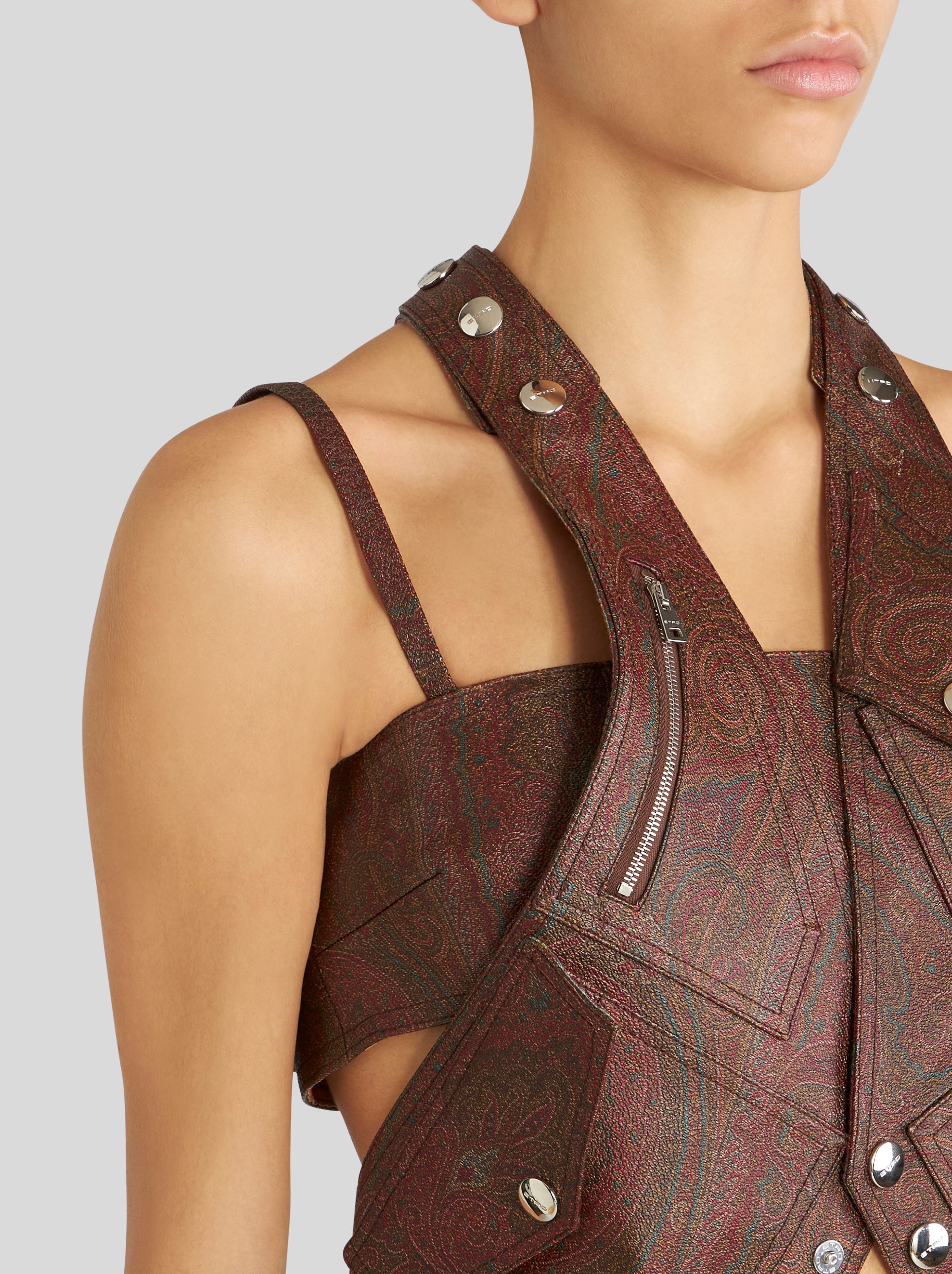 PAISLEY JACQUARD WAISTCOAT - 3