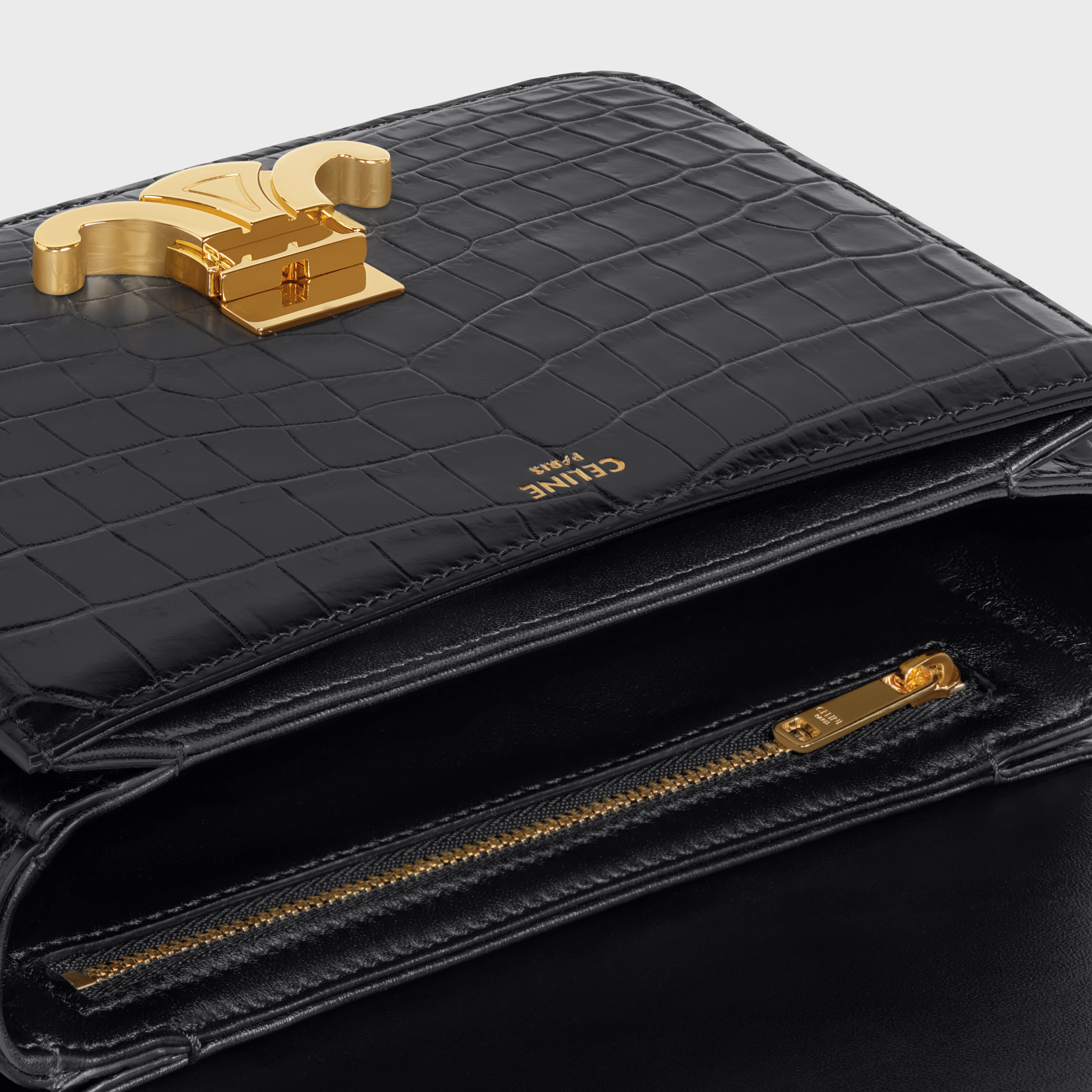 Teen Triomphe Bag in Crocodile - 4