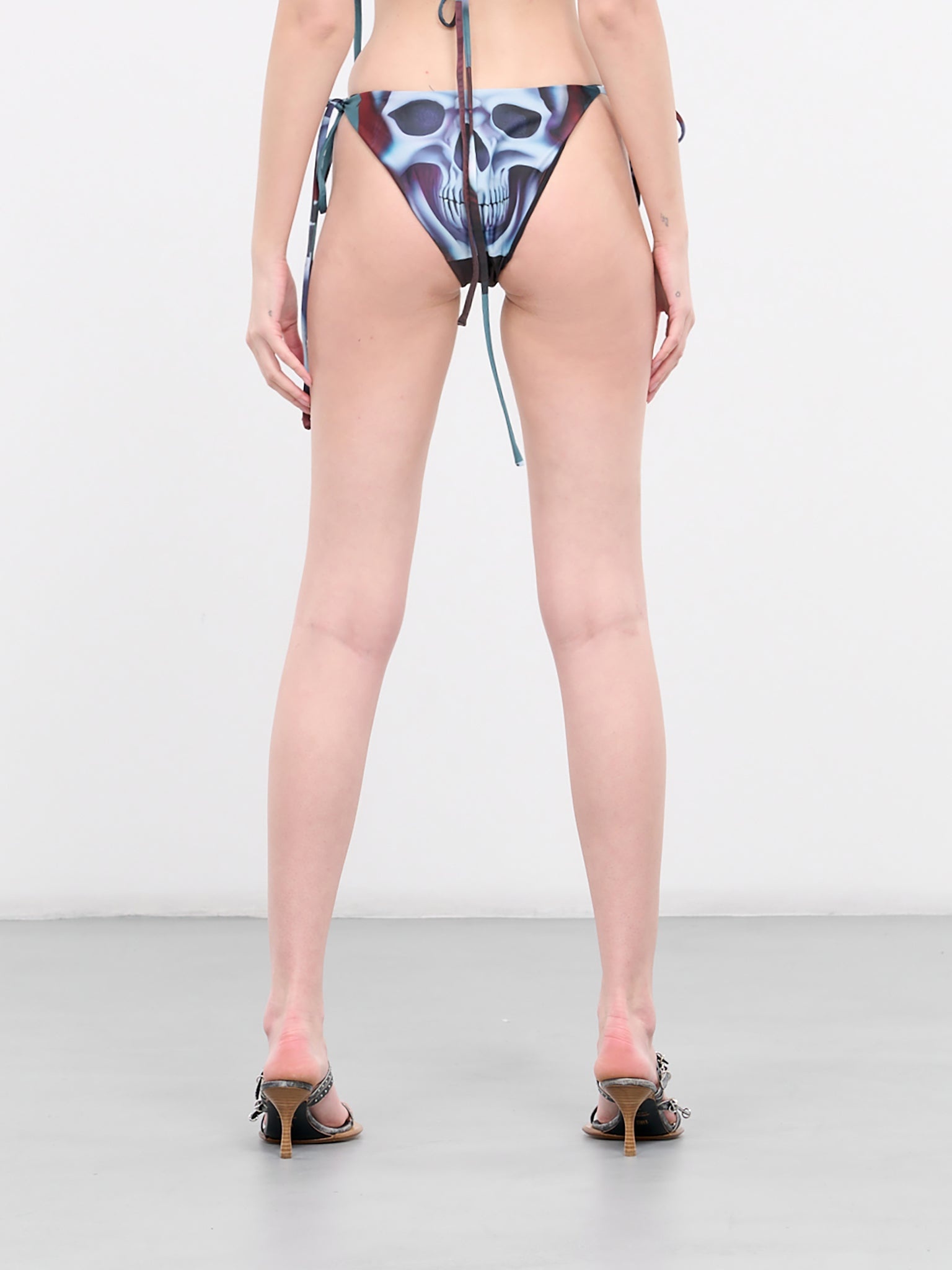 Skull Print Bikini Bottom - 3