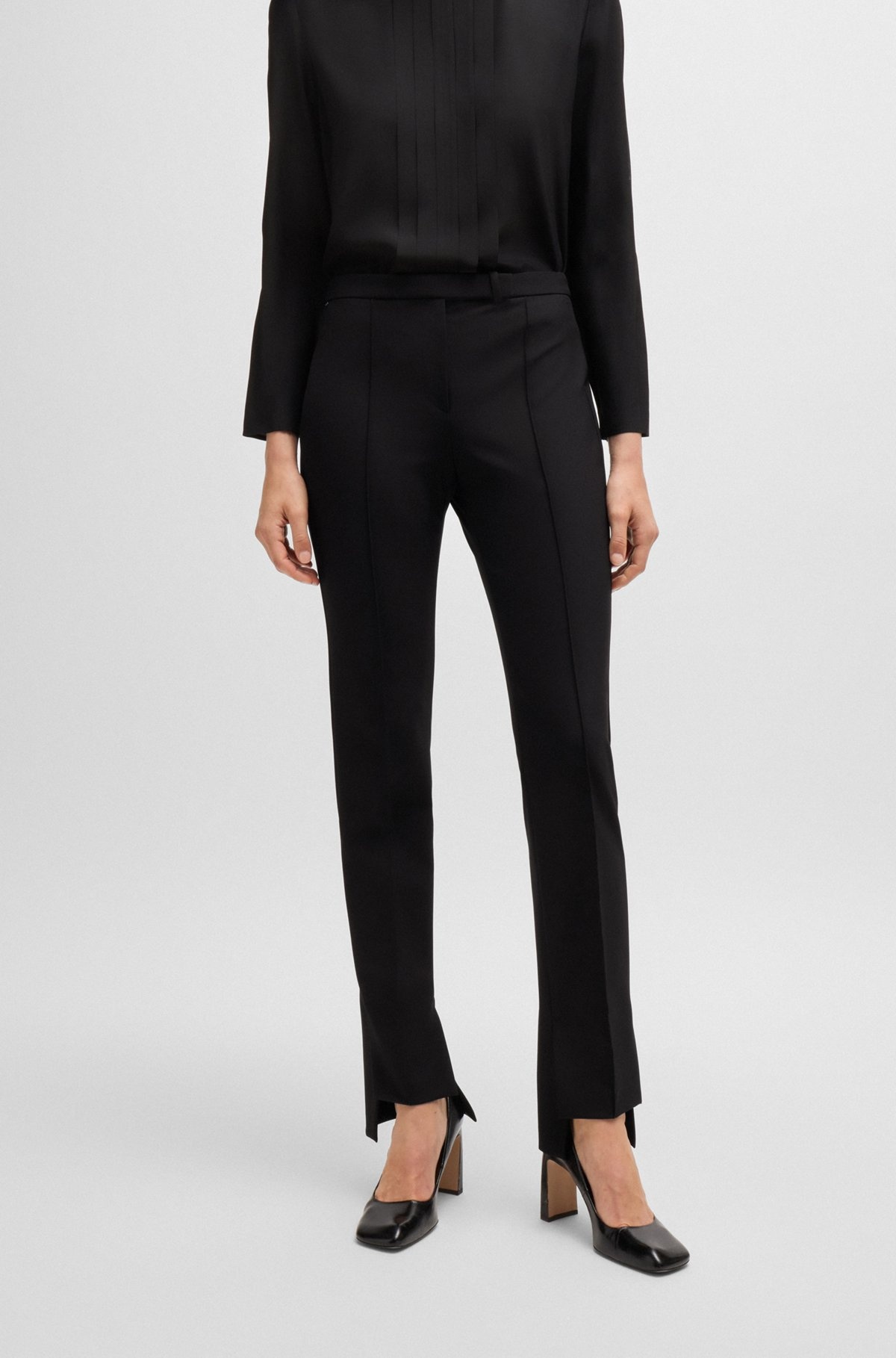 SKINNY-LEG TROUSERS IN PERFORMANCE-STRETCH FABRIC - 2
