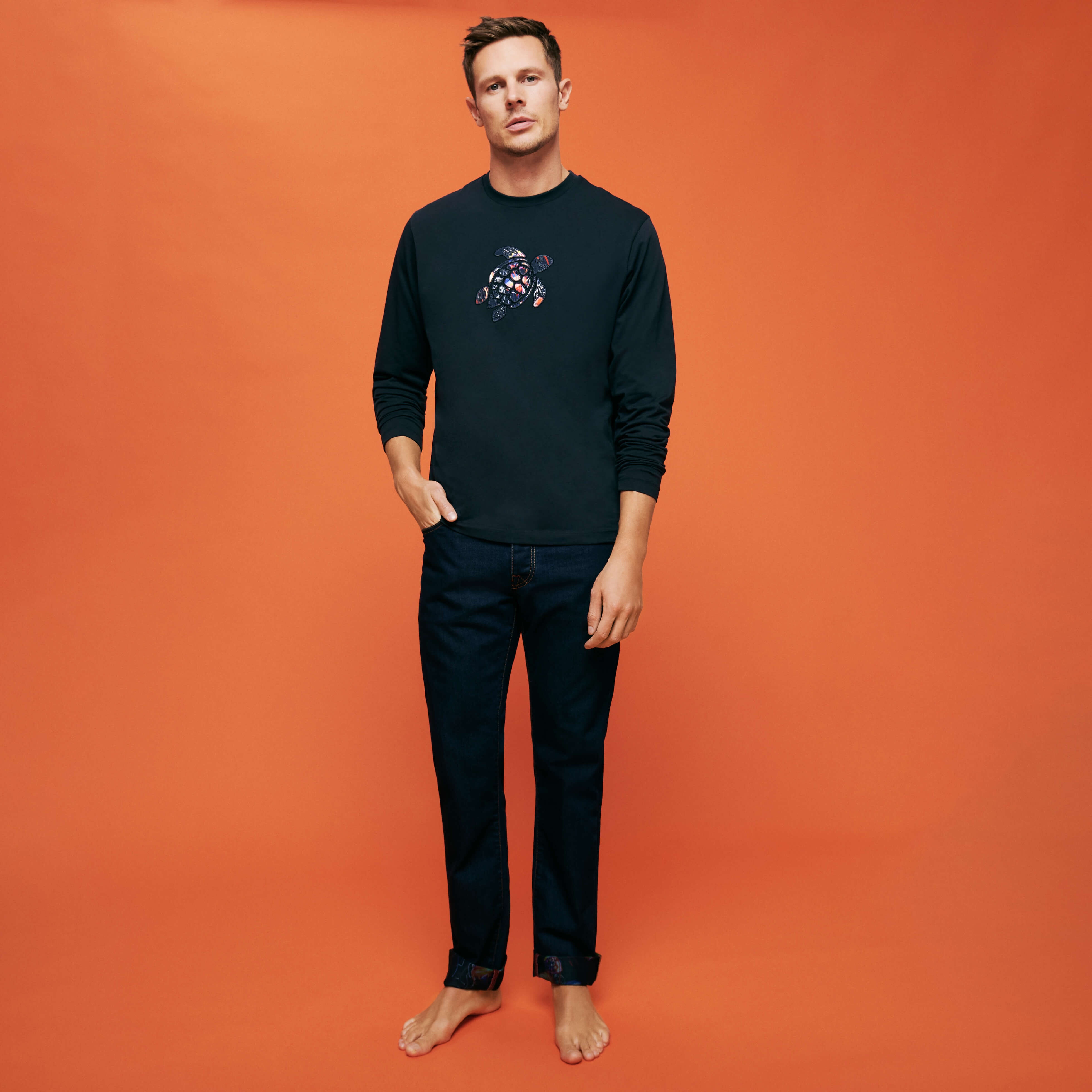 Men Cotton T-Shirt Solid - 6