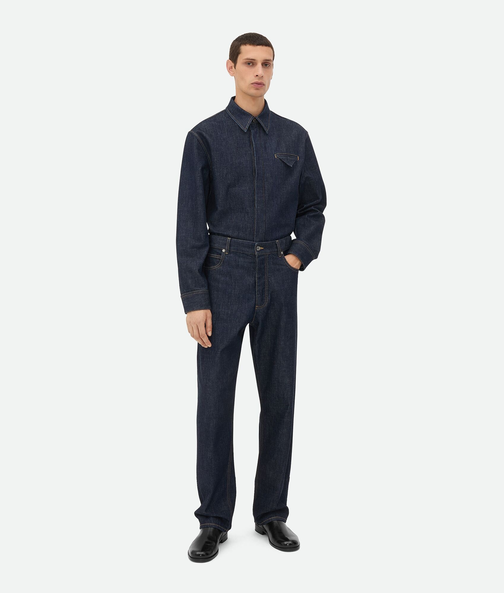 Indigo Denim Shirt - 4