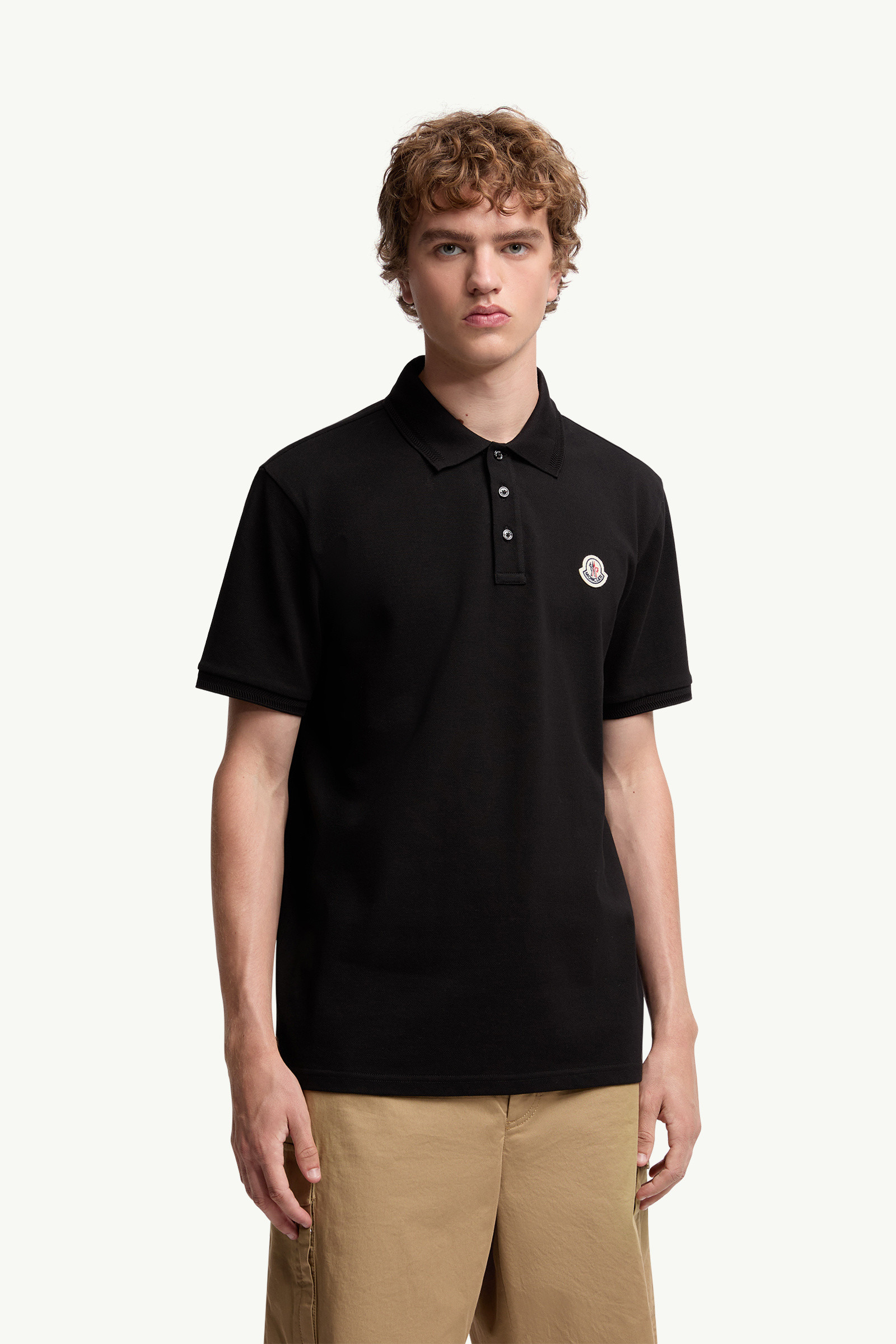 Logo Patch Cotton Piquet Polo Shirt - 3