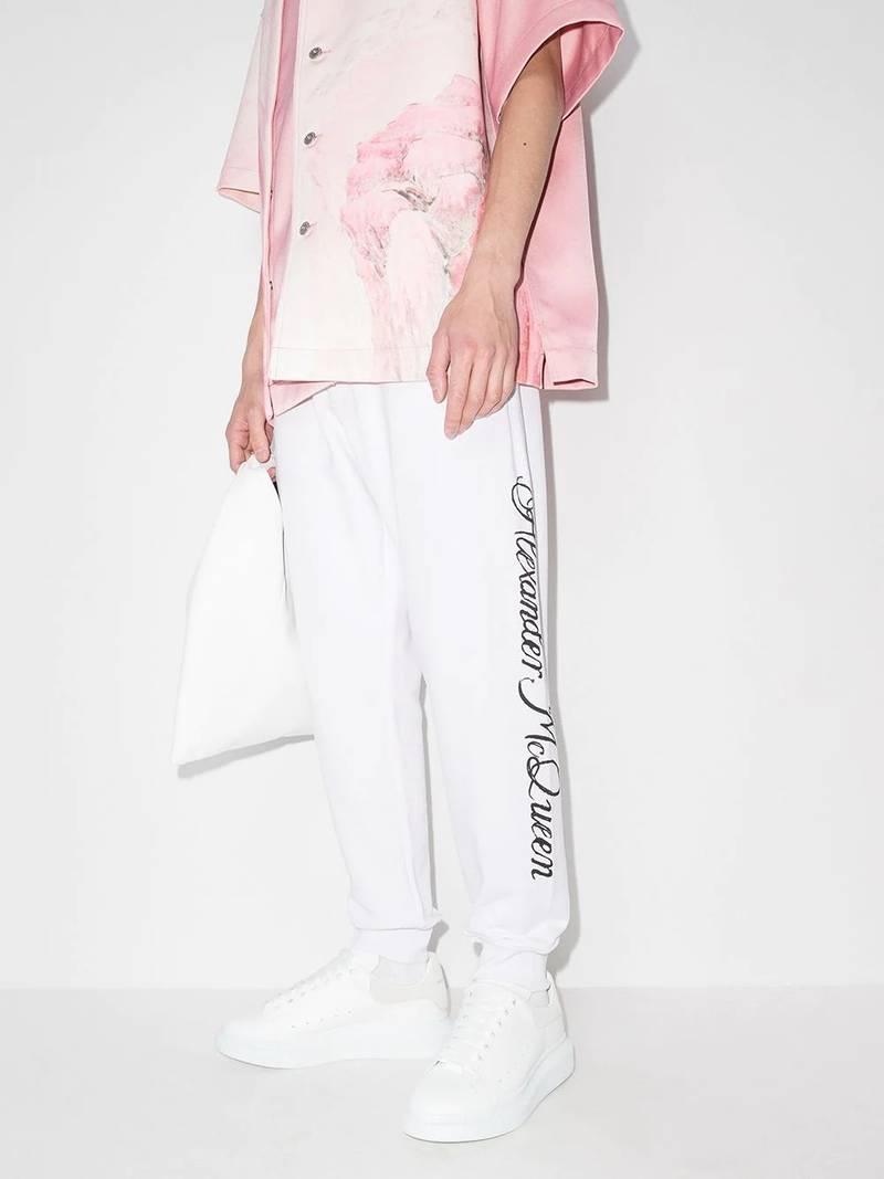 Alexander McQueen logo-print track pants outlook