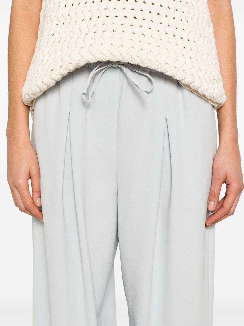 pleated crepe trousers - 5