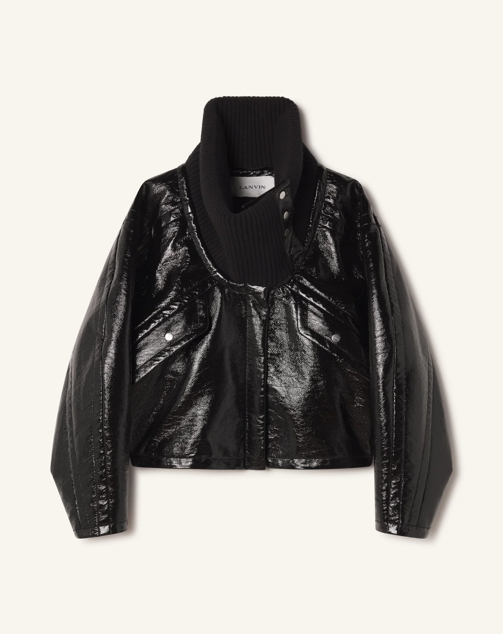 SHORT VINYL COAT - 1