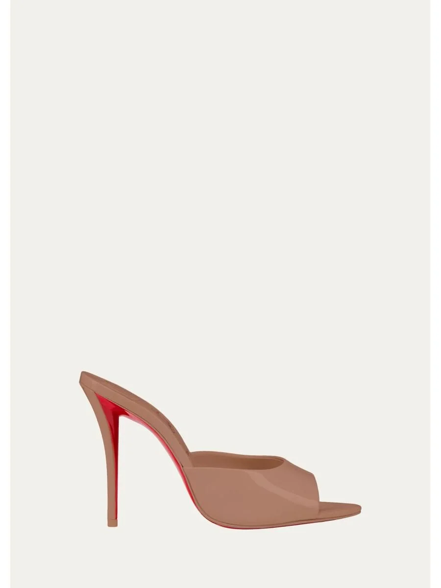 100mm Miss Z Leather Mule Sandals - 1