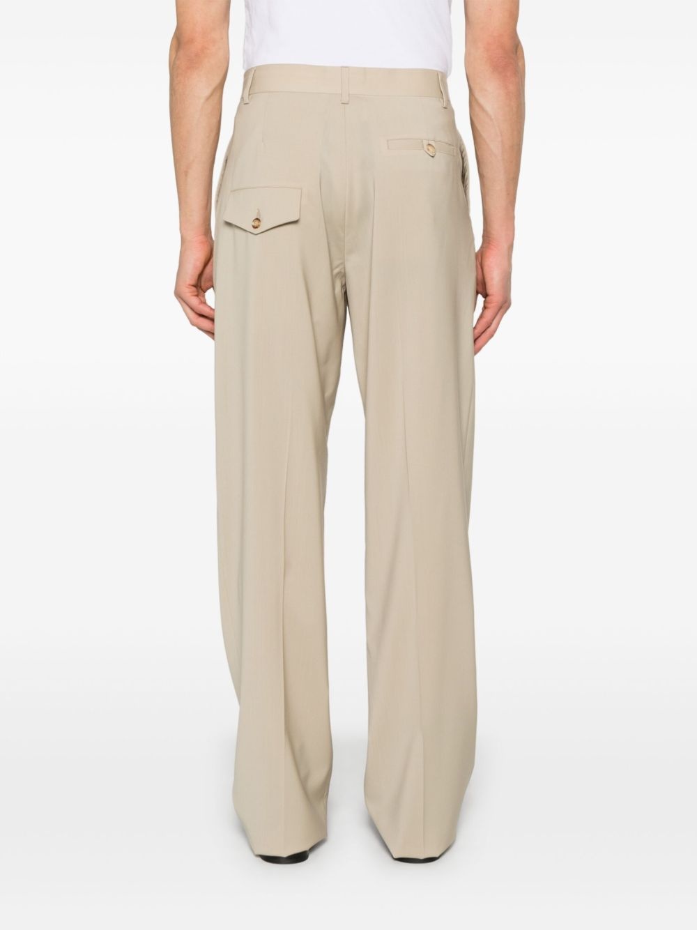 virgin-wool tailored trousers - 4