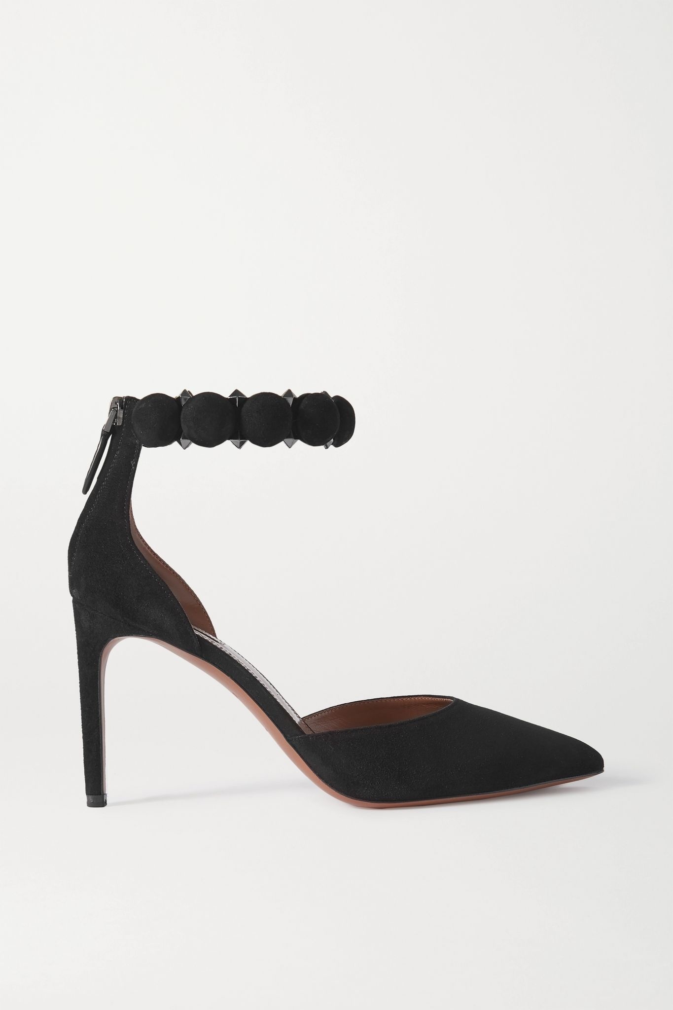 Bombe 90 studded suede pumps - 1