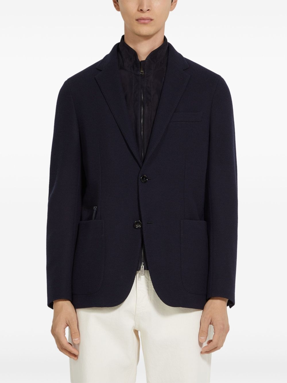 layered blazer - 3