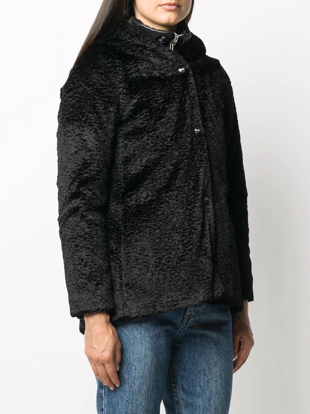 fleece style hooded jacket - 3