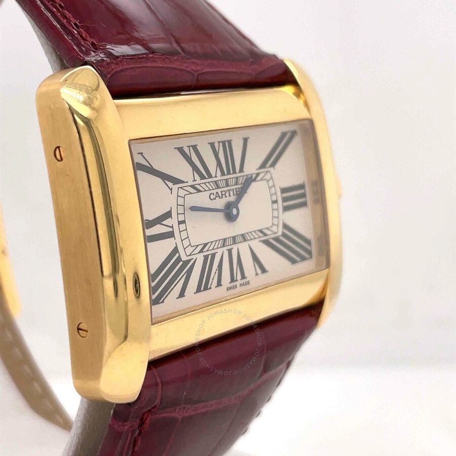 Pre-owned Cartier Divan Whtie Dial Ladies Watch W6300856 - 4
