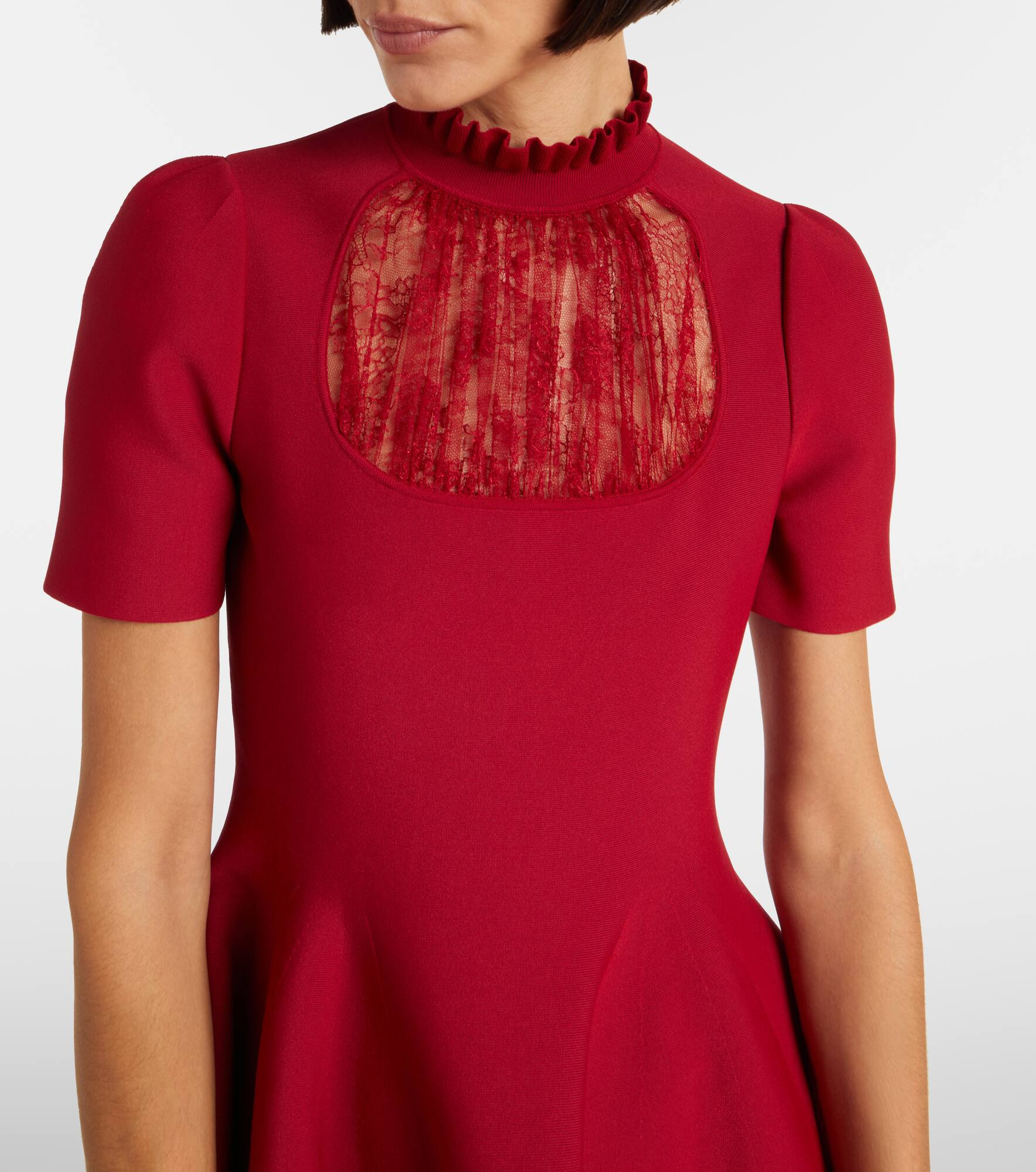 Lace-trimmed minidress - 4
