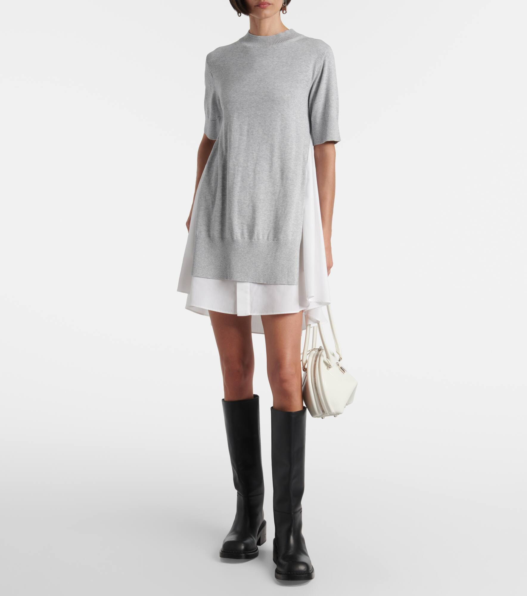 Layered cotton minidress - 2
