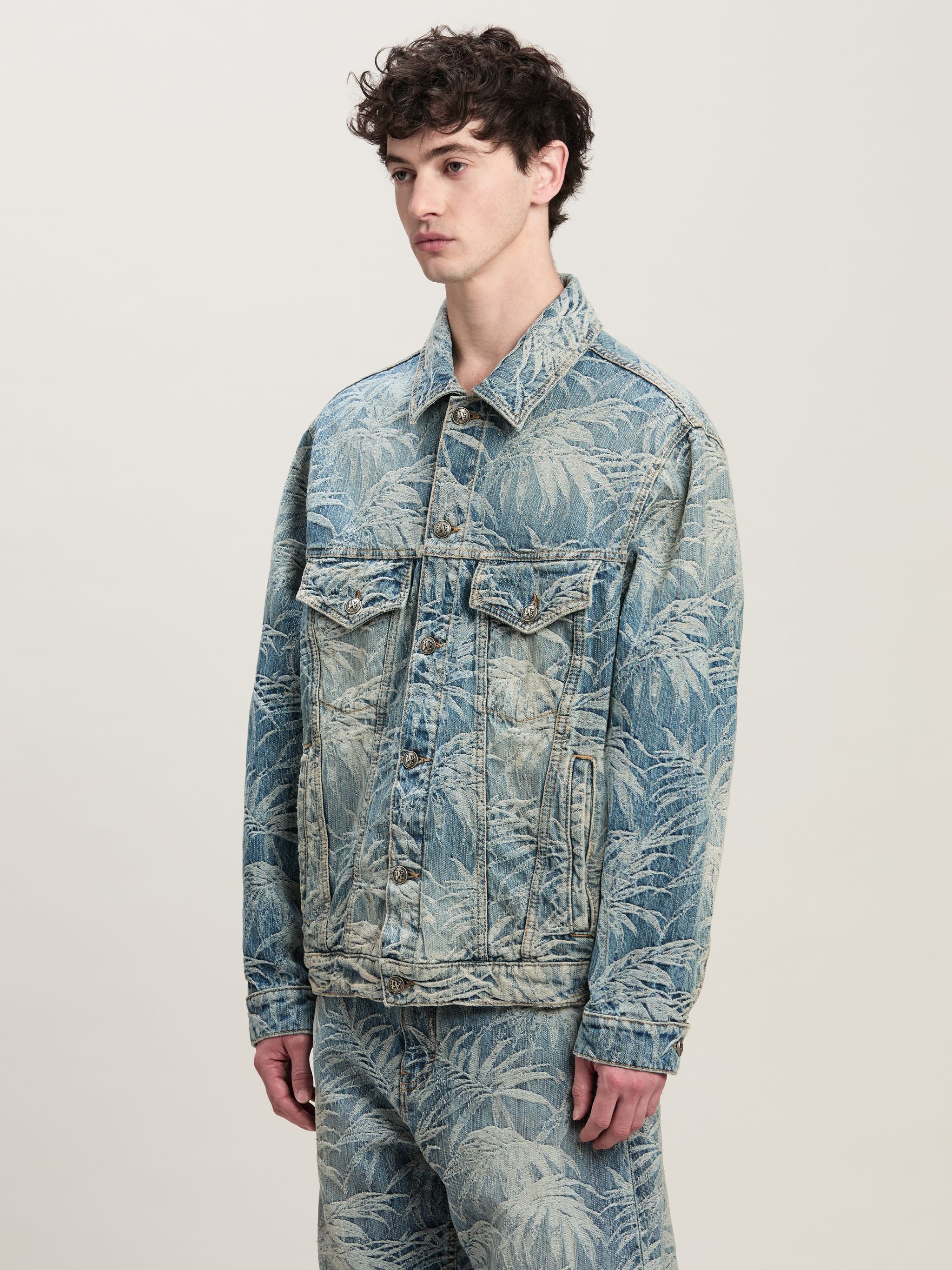 Palms wash Denim Jacket - 4