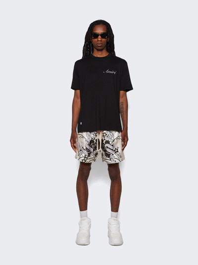 AMIRI Floral Drawstring Shorts Alabaster outlook