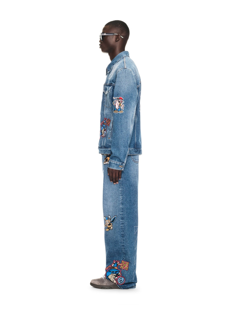 Blue Character Skate Denim Jacket 3