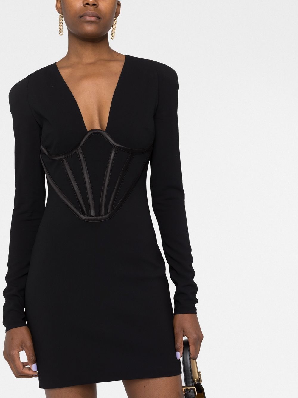 corset-style minidress - 5