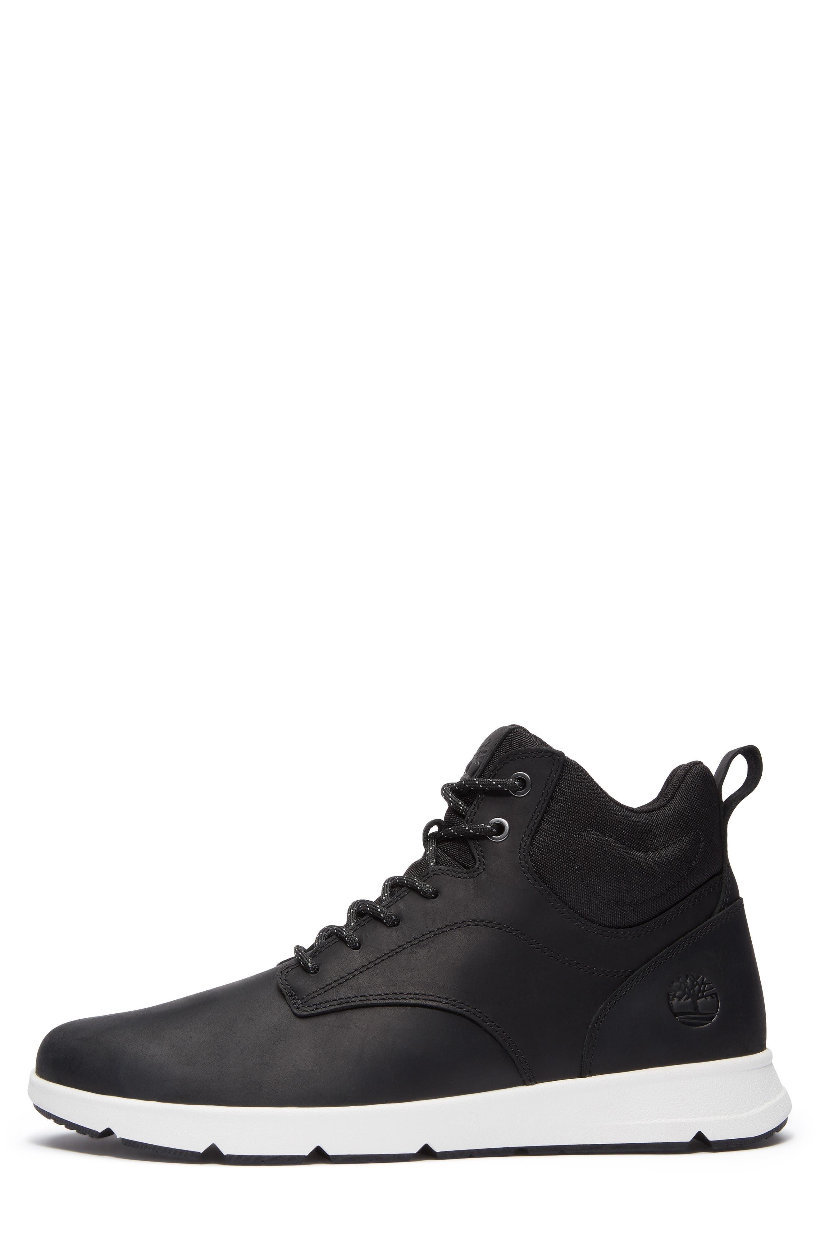 Timberland Parker Street High Top Sneaker in Black Full Grain at Nordstrom - 7