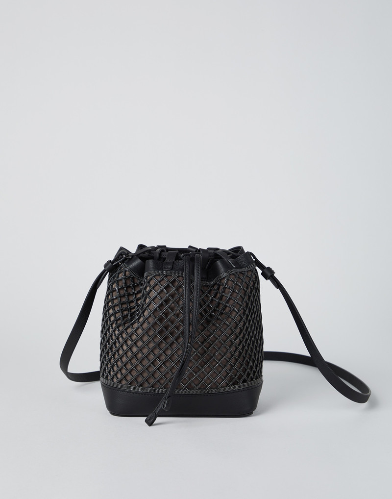 Precious net bucket bag 1
