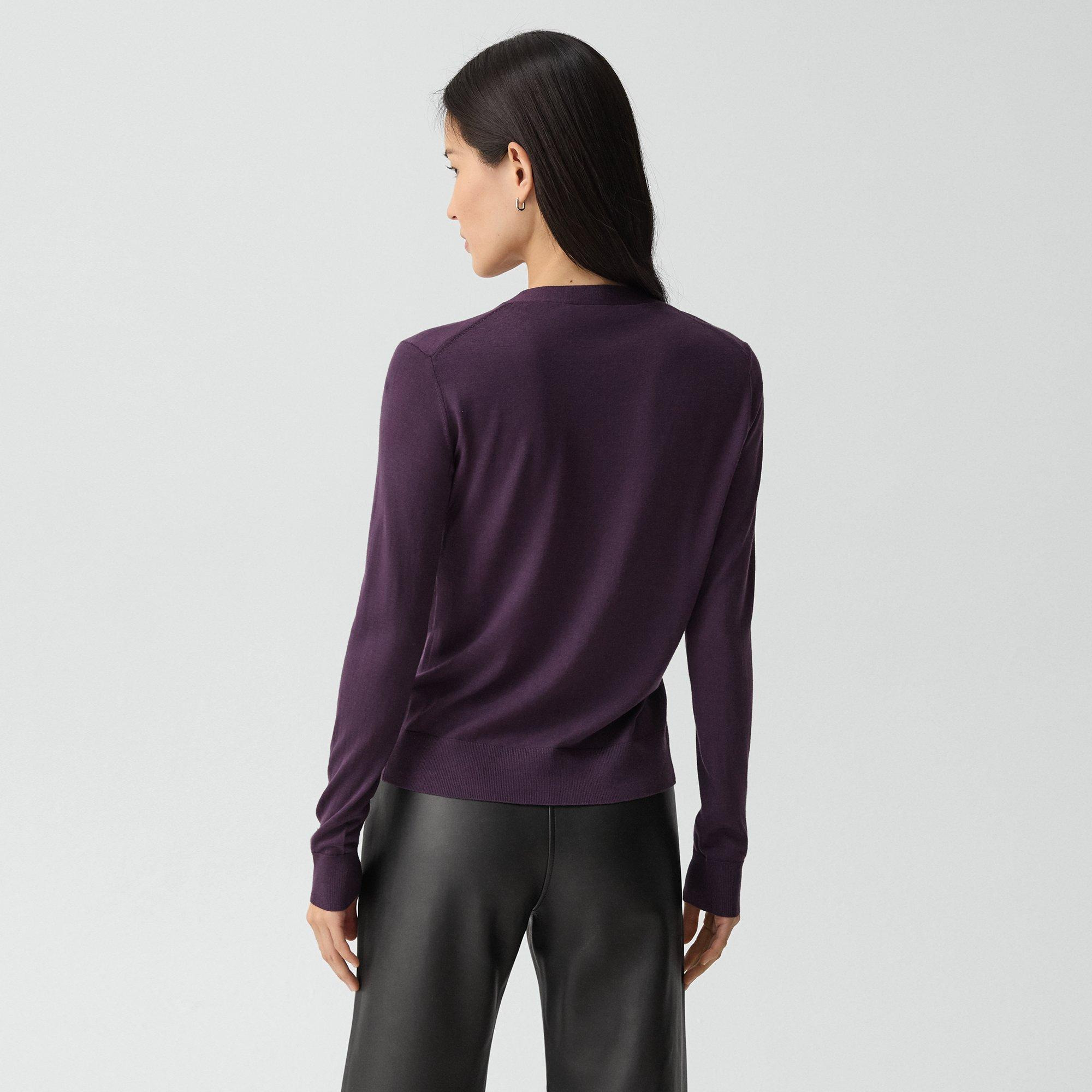 V-Neck Cardigan in Regal Wool - 4