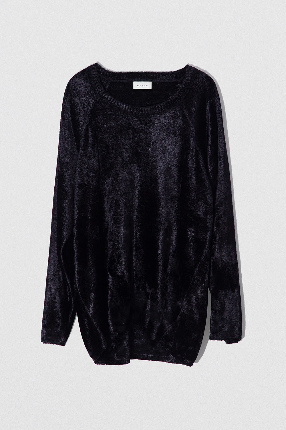 LUCILLE SWEATER BLACK VELVET KNIT - 1