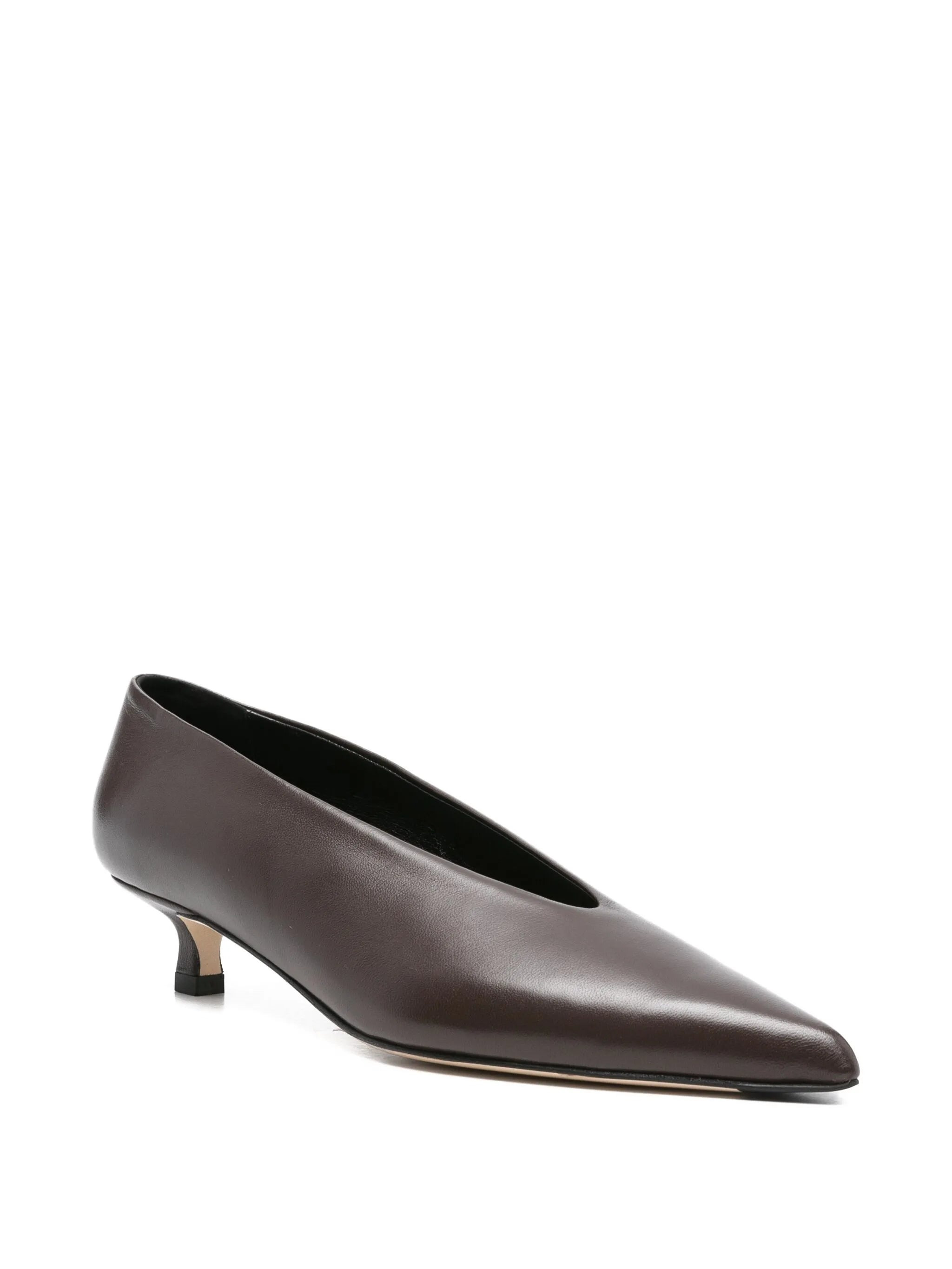 Aeyde 35mm Pointed-toe Kitten-heel Pumps - 2