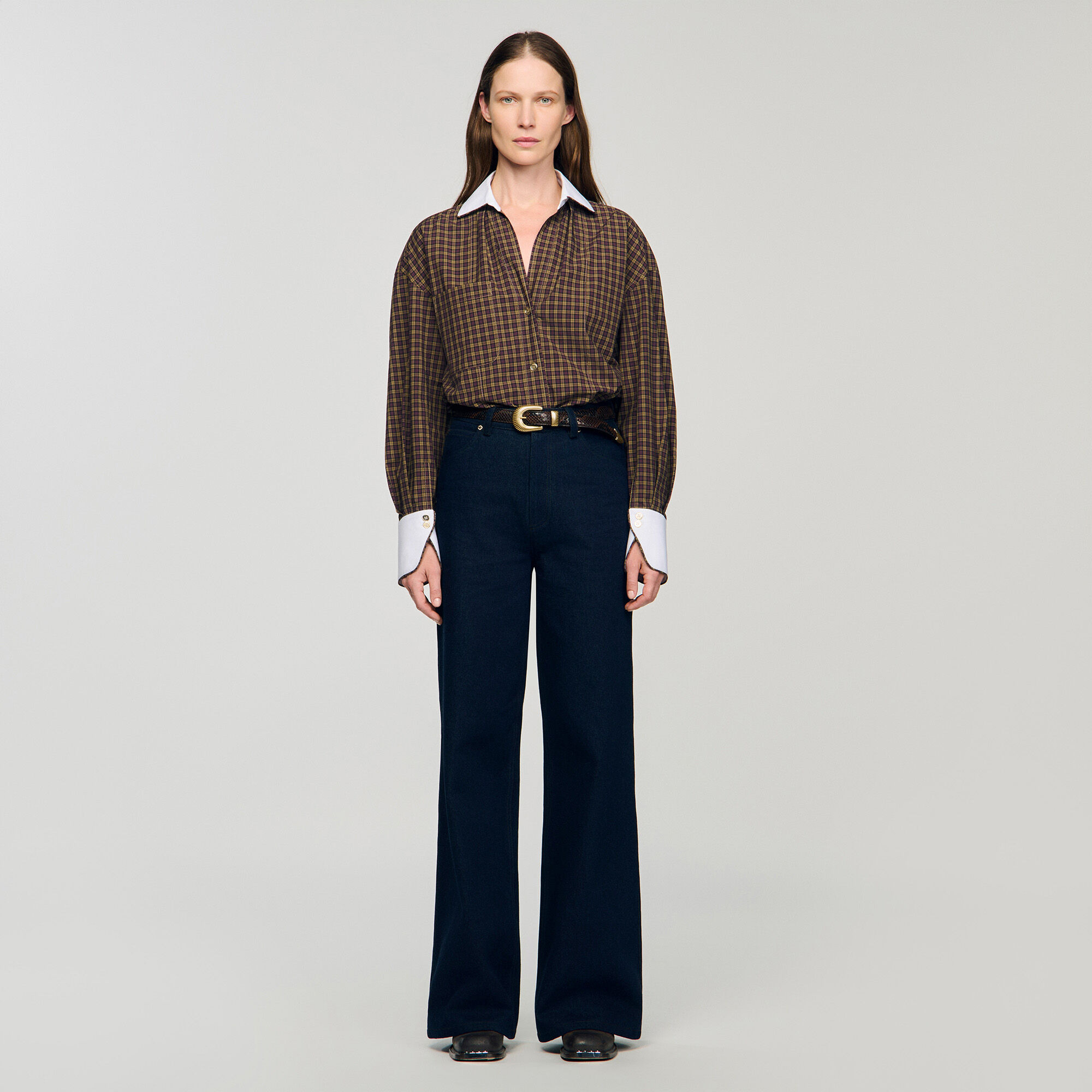 WIDE-LEG RAW JEANS - 2