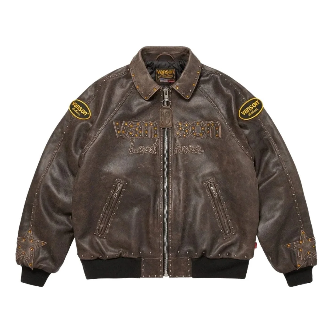 Supreme FW25 Vanson Leathers® b.b. Simon Jacket 'Brown' SUP-FW25-018-BRWN - 1
