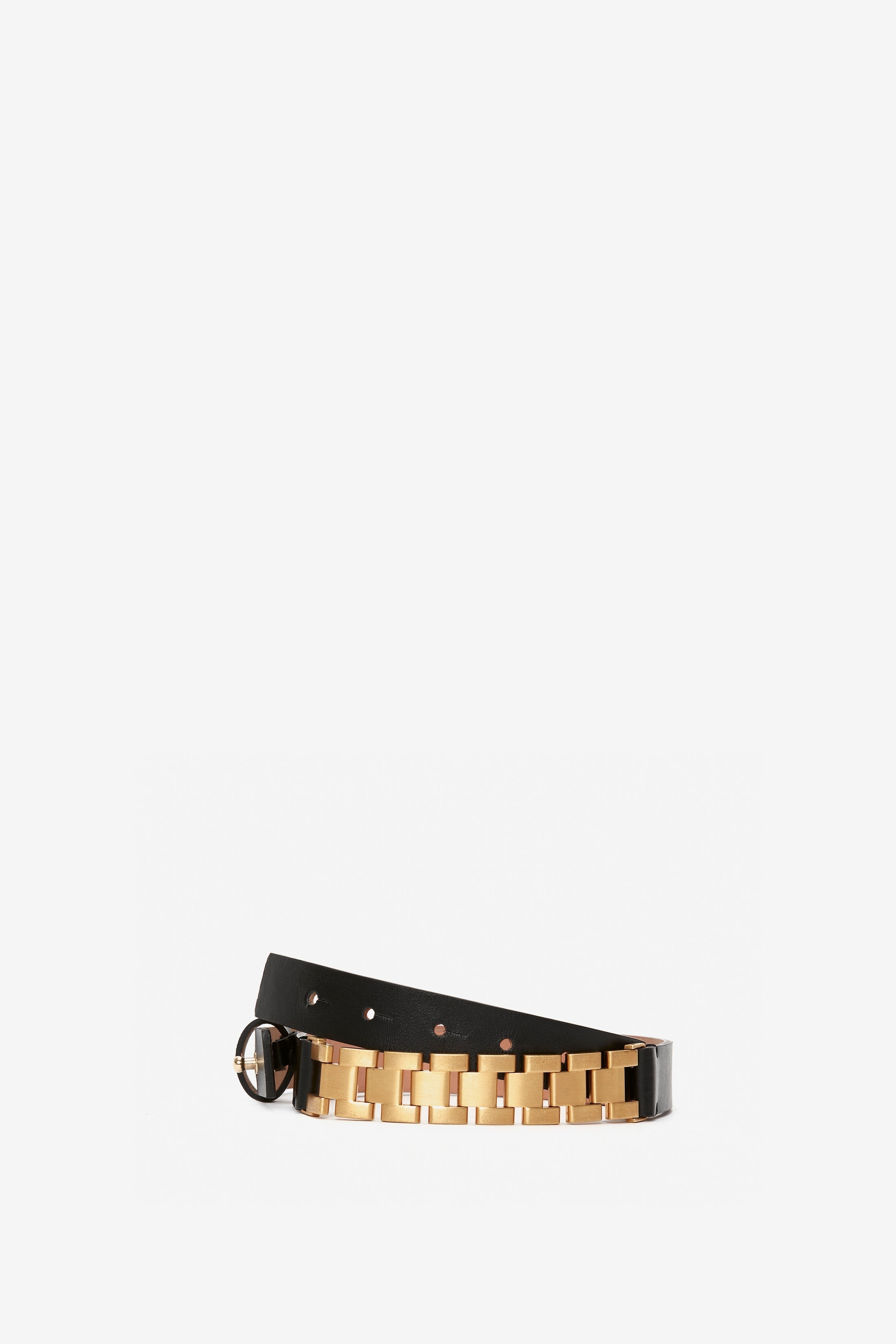 Watch Strap Detail Belt in Black - 4