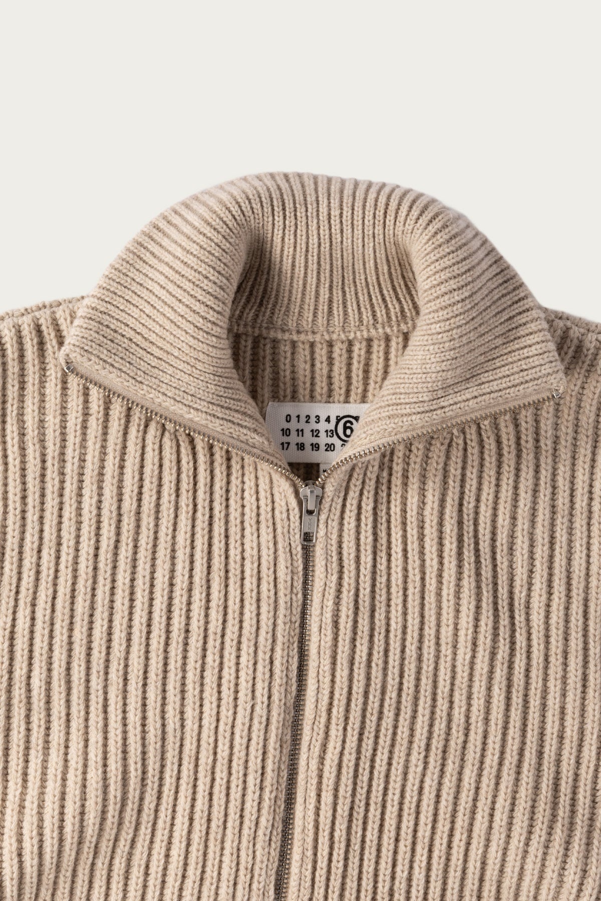Distressed Zip Sweater - Grey - 2