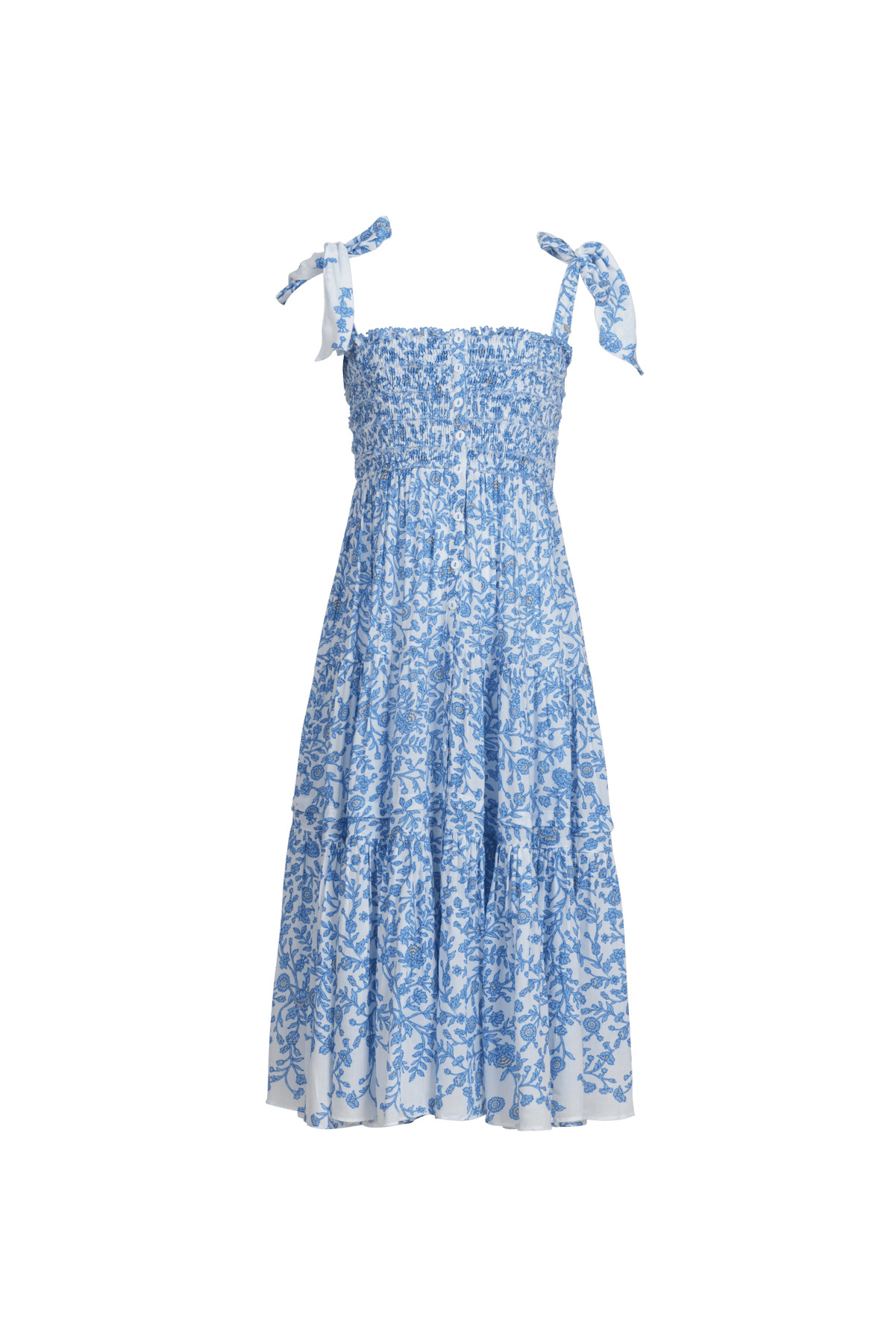 Long Dress Triny for girls - Blue Lazuli - 2