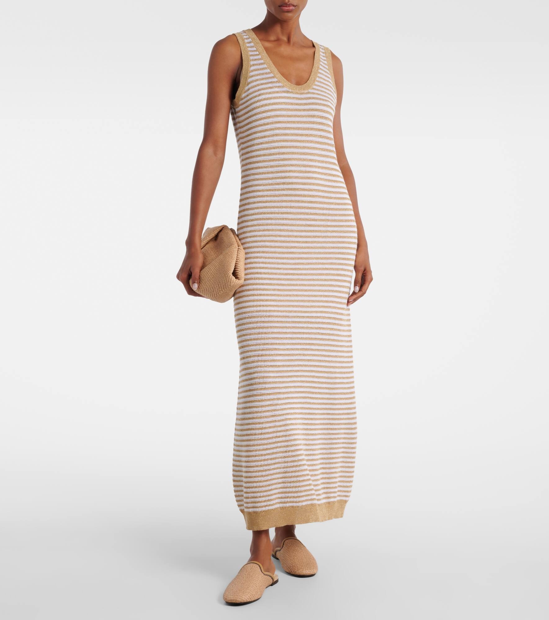 Striped knitted maxi dress - 2