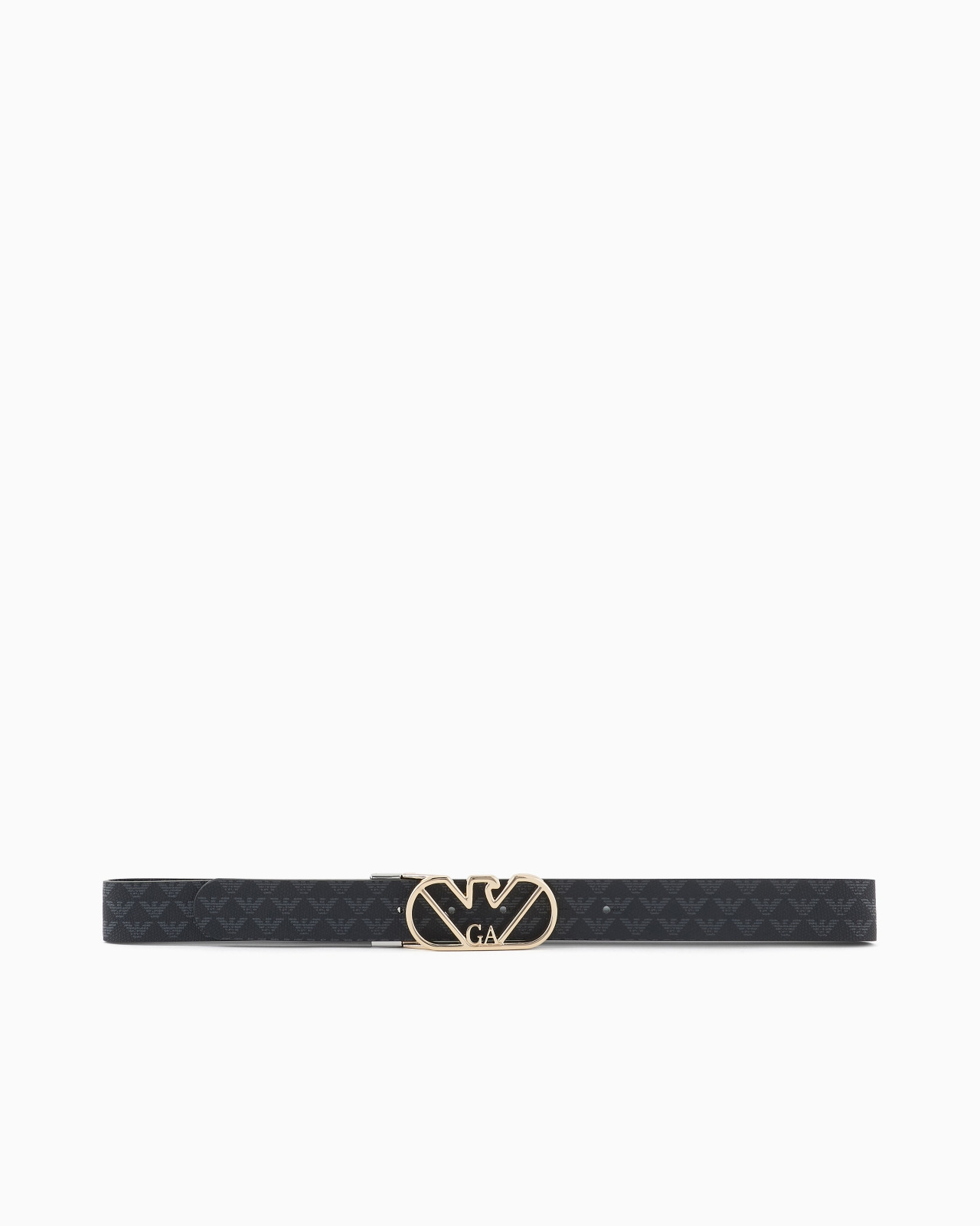 All-over eagle two-toned reversible belt with eagle buckle - 3
