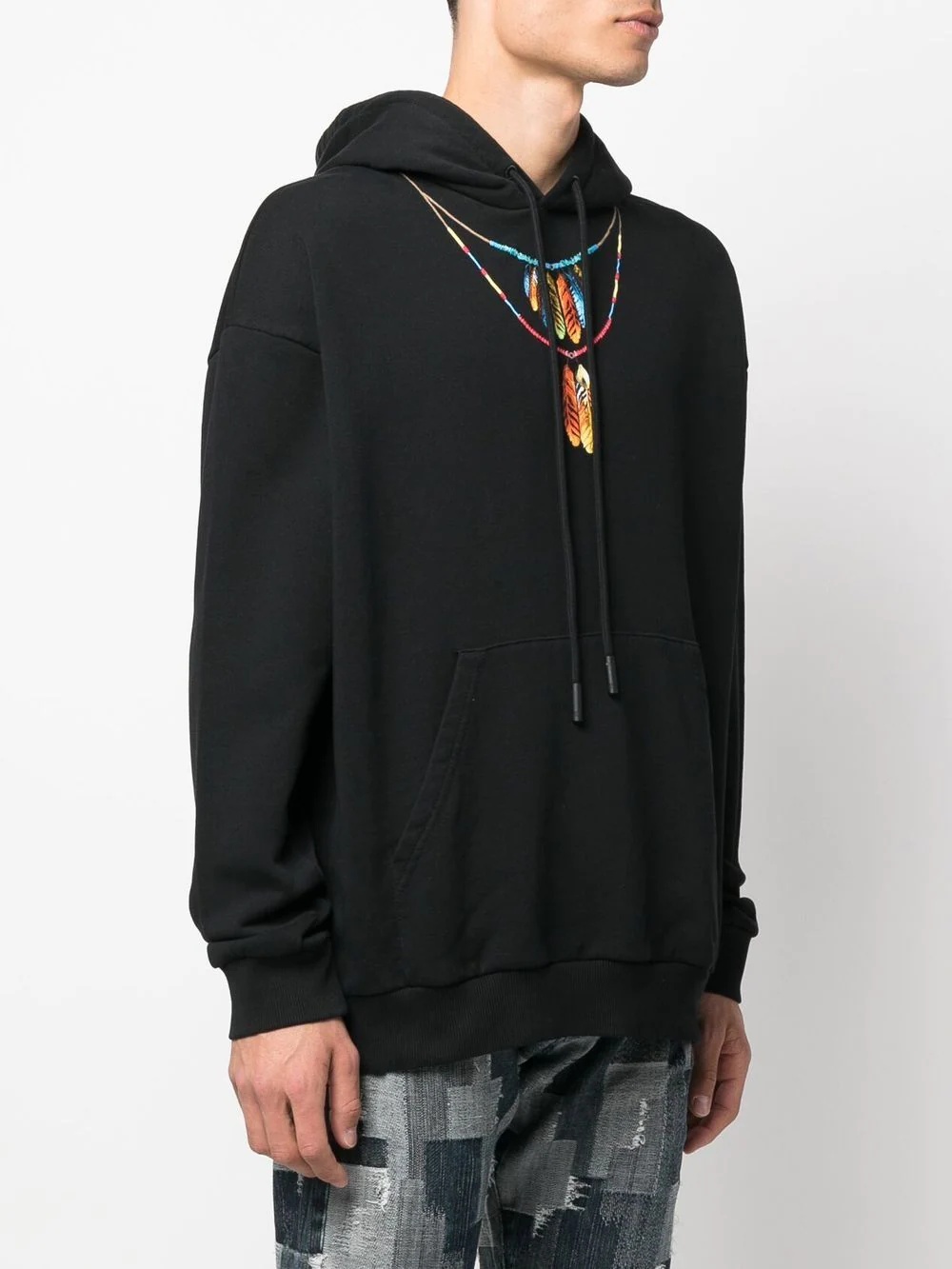 graphic-print pullover hoodie - 3