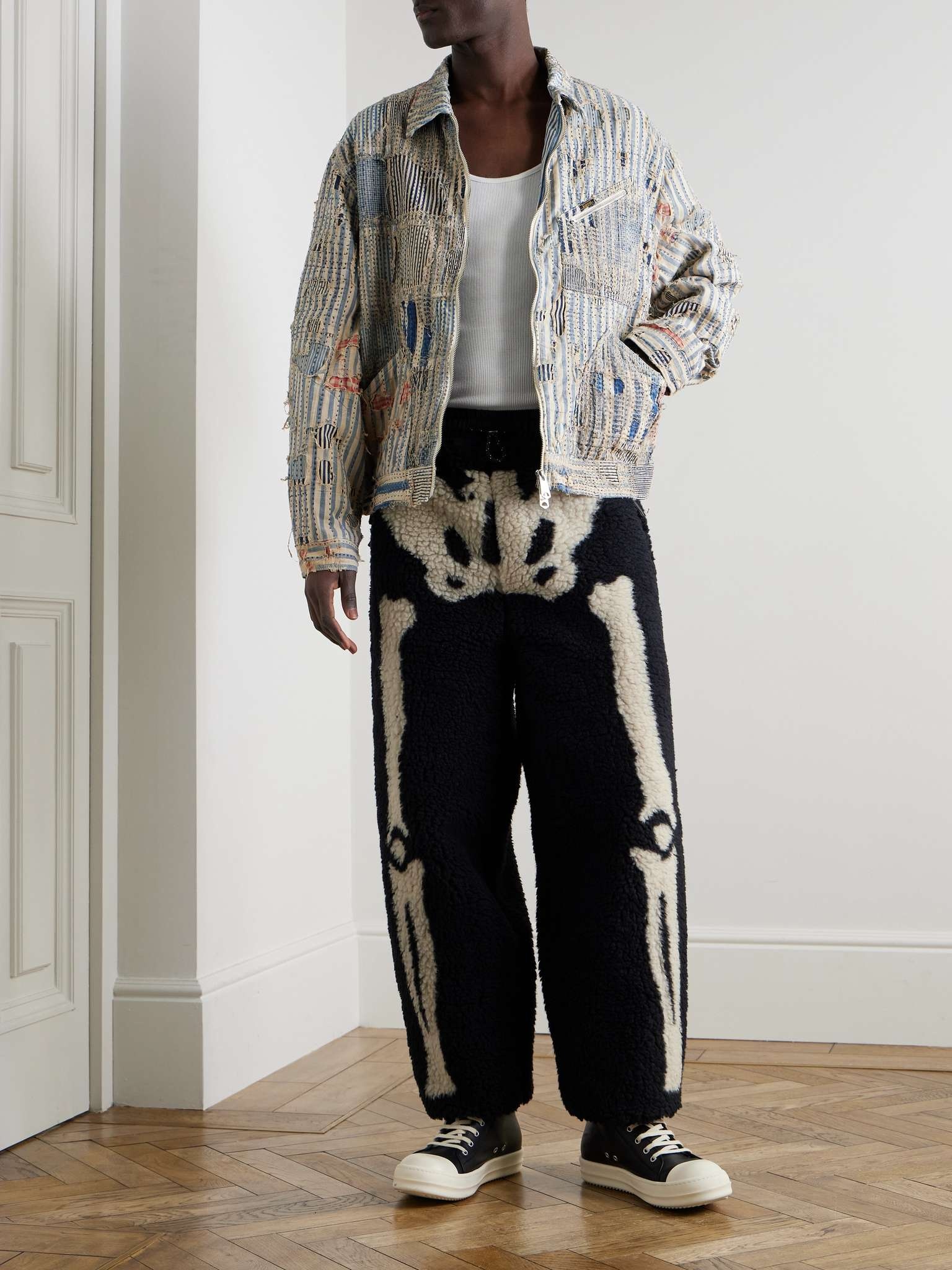 Fleece-Jacquard Sweatpants - 2