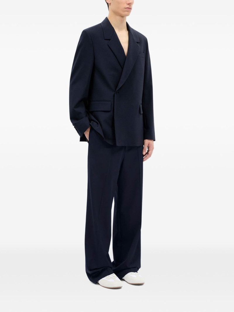 MSGM notched-lapel single-breasted blazer outlook