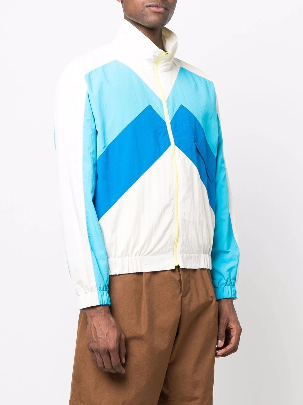 colour-block panelled windbreaker - 3