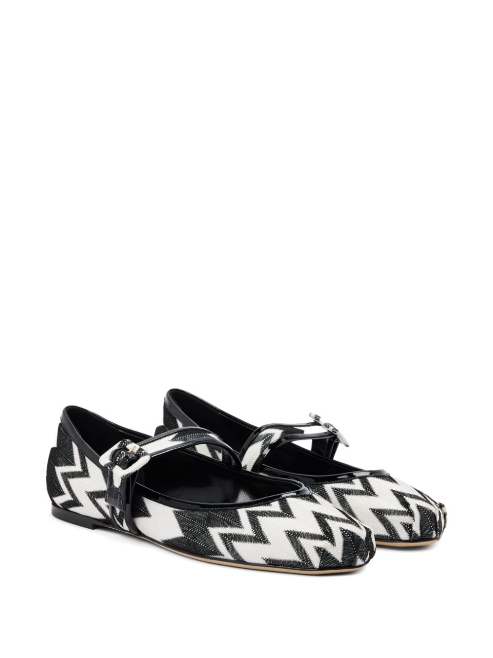 Zigzag-pattern ballerinas - 2