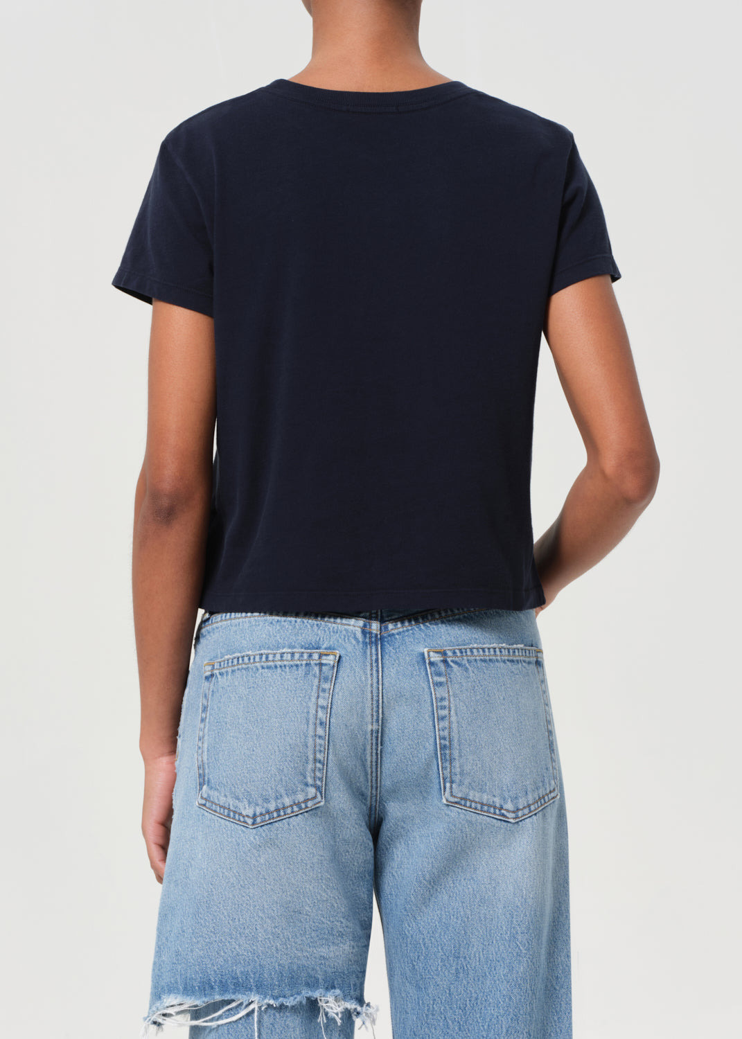 ADINE SHRUNKEN TEE IN WHITE - 3