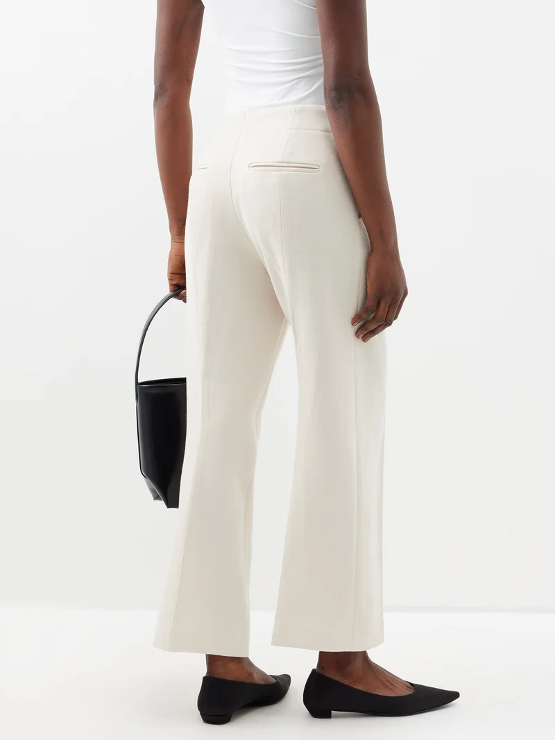 Cheval straight-leg wool suit trousers - 5