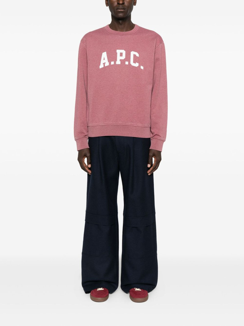 A.P.C. logo-print sweatshirt outlook