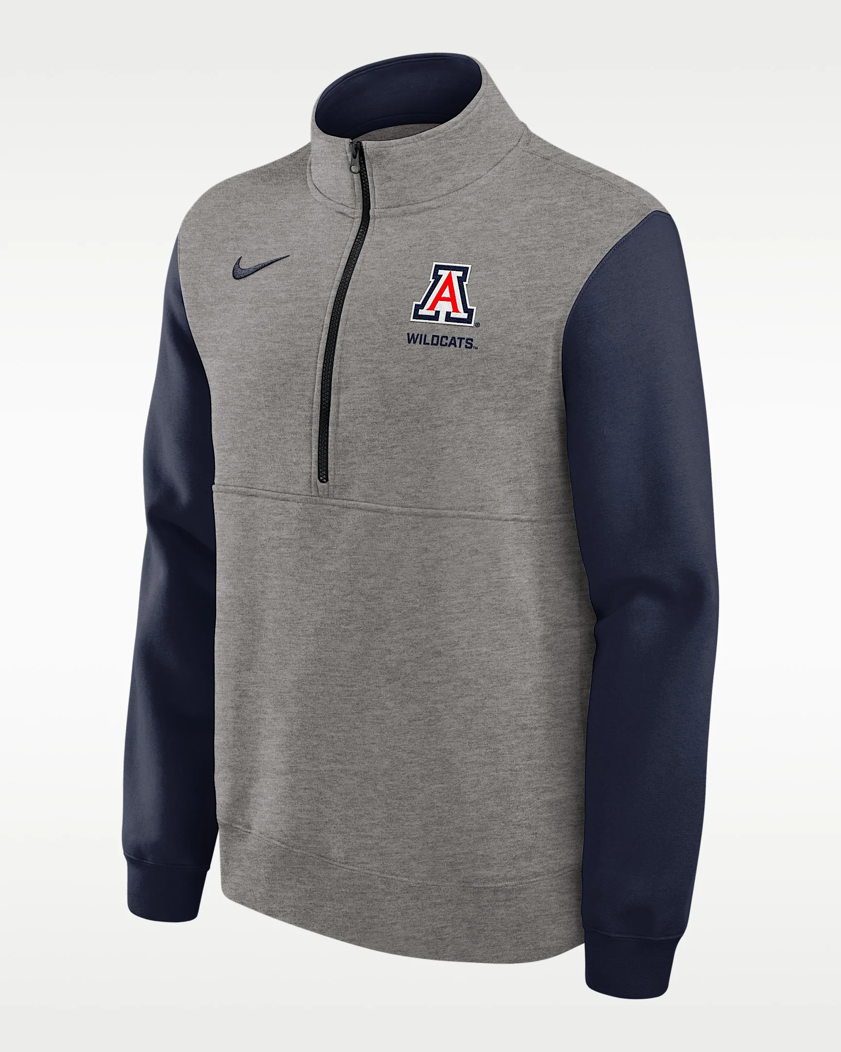 Arizona Club Men's Nike College 1/2-Zip Crew - 1