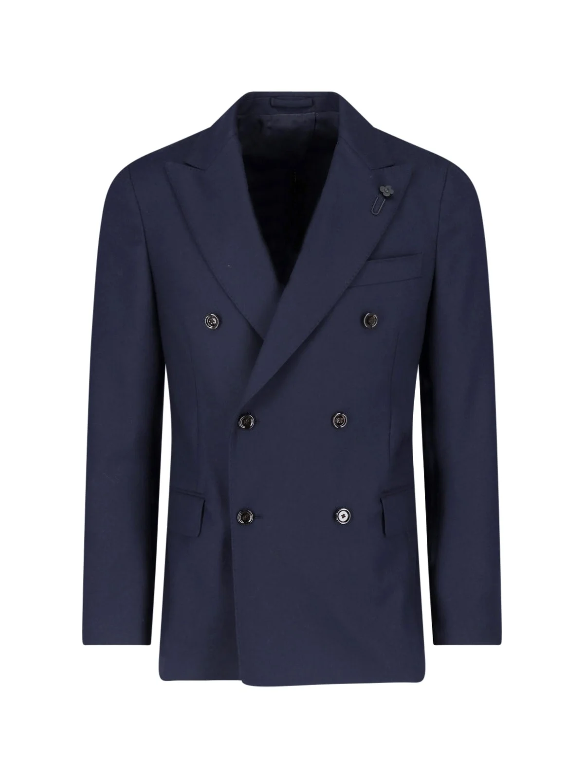 DOUBLE-BREASTED WOOL BLAZER - 1